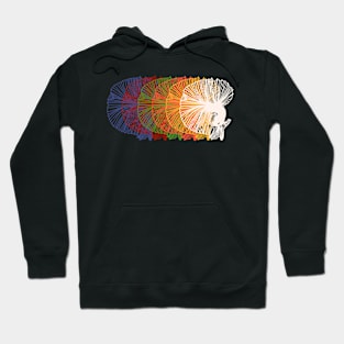 Rainbow Fish Vintage Hoodie